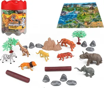 Figurka Mac Toys Zvířátka safari 21 ks