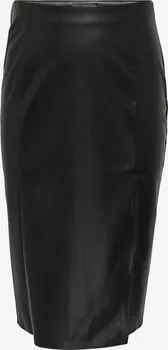 Dámská sukně Only Carmakoma Curvy Faux Leather Skirt 15307489 černá