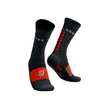 Běžecké oblečení COMPRESSPORT PRO RACING SOCKS WINTER RUN black/high risk red T2 podkolenky + DÁREK DLE VÝBĚRU!