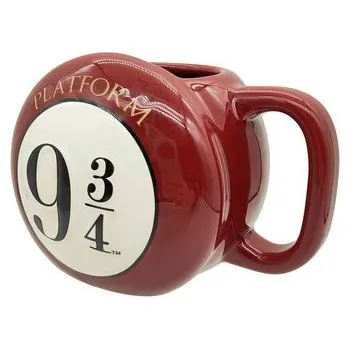 Keramický 3D hrnek Harry Potter: Nástupiště 9 3/4 (objem 445 ml)