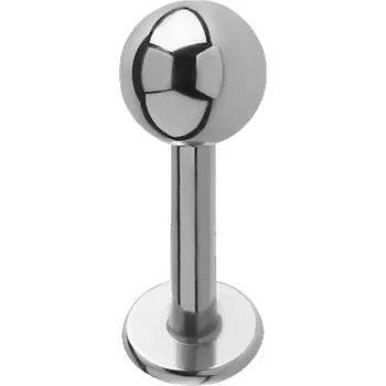 Piercing Titanový piercing micro labret s kuličkou sterilní - 5ks :: 1,2x9x3mm