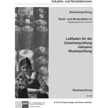 PAL-Musteraufgabensatz - Zwischenprüfung - Textil- und Modenäher/-in