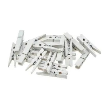 Set školních potřeb Klamerki białe 2,5cm 20szt