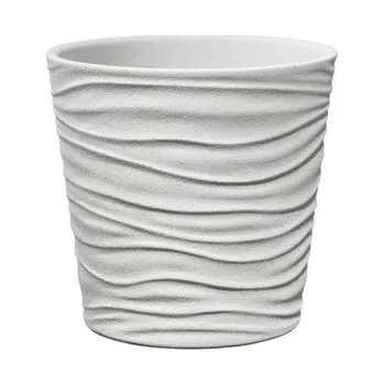 Květináč Keramický květináč Sonora 10 cm bílý