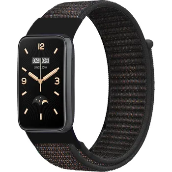 Příslušenství k chytrým hodinkám Sportnylon řemínek pro Mi Band 7 PRO Barva: Černo-Hnědá, Pro Přístroj: Mi band 7 Pro