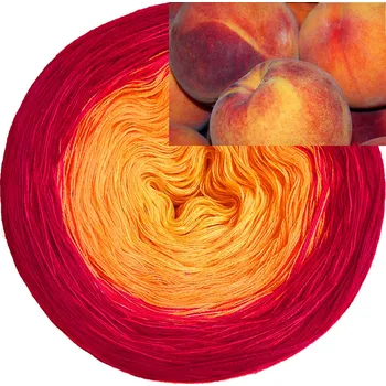 Příze Duhové klubíčko Broskev Délka návinu/Hmotnost: 1000 m/200 g