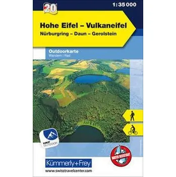 Hohe Eifel Vulkaneifel Nr. 20 Outdoorkarte Deutschland 1:35 000 - Hallwag Kümmerly+Frey AG