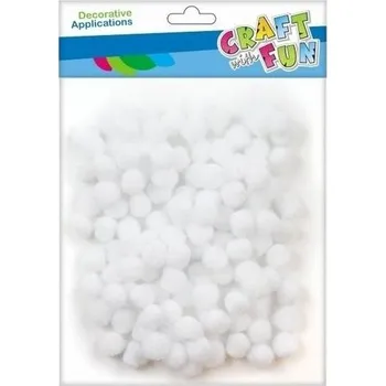 Set školních potřeb Pompony dekoracyjne białe 1cm 120szt