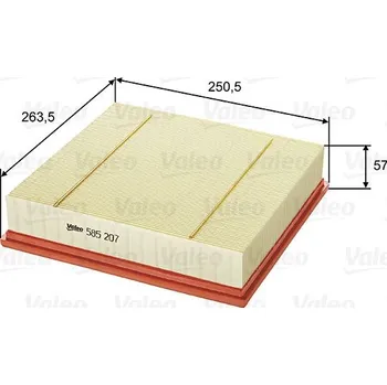 Vzduchový filtr Vzduchový filtr VALEO 585207