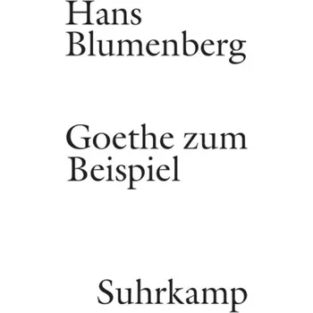 Goethe zum Beispiel - Blumenberg, Hans