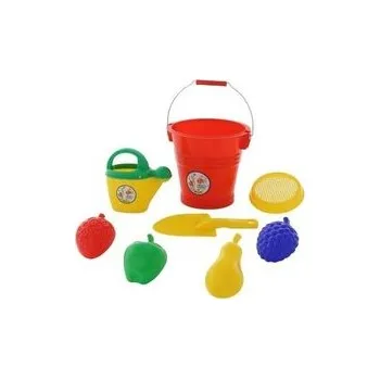 Hračka na písek Sada na písek č. 477: Kbelíček č.5: sítko: lopatka č.1 /+1