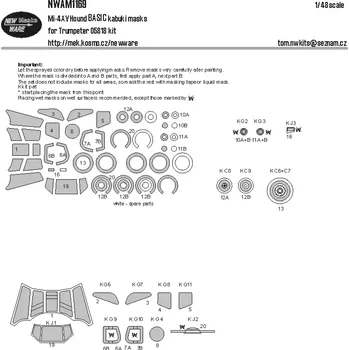Plastikový model New Ware 1/48 Mask Mi-4AV Hound BASIC (TRUMP)