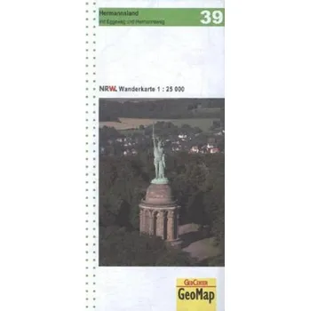 GeoMap Karte Hermannsland mit Eggeweg und Hermannsweg