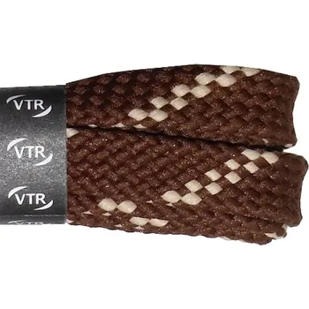 Tkaničky do bot Trekkingové tkaničky ploché hnědobéžové, délka 100 cm