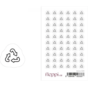 samolepka Fleppi Samolepky ikonky – Recyklace