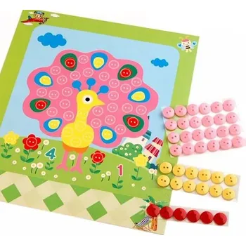 kreativní sada L3057 Kreativní knoflíková sada - Páv