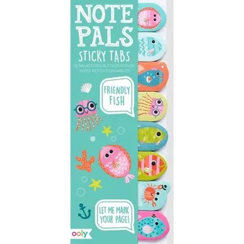 Set školních potřeb Karteczki Samoprzylepne Kolorowe Rybki