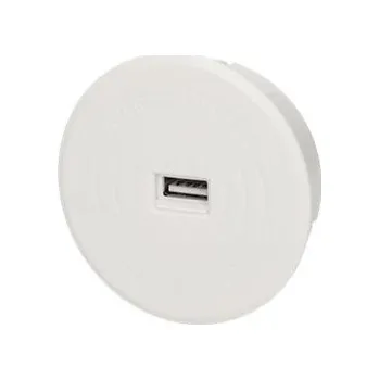 Elektrická zásuvka Vestavná bezdrátová indukční nabíječka ORNO OR-AE-1367/W s USB portem