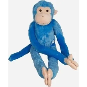 plyšák Małpa niebieska na rzepy 85cm