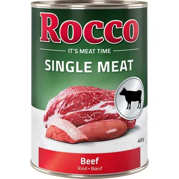 Krmivo pro psa 6x400g Rocco Single Meat - hovězí