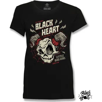 Dámské tričko Dámské Triko BLACK HEART GHOST FACE Barva: Černá, Velikost: XL