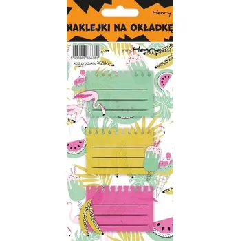 Set školních potřeb Naklejki na zeszyty - Lato (12szt)