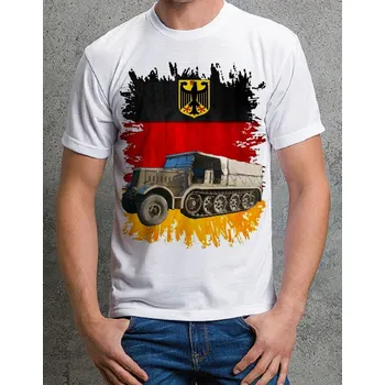 Pánské tričko tričko SdKfz 8 128 (vojenské tričko )