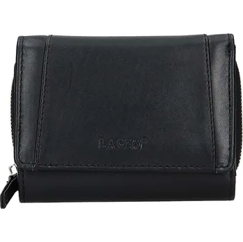Peněženka Dámská peněženka LAGEN kožená BLC/4387 černá BLK