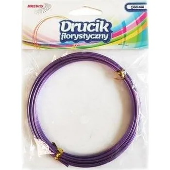 Set školních potřeb Druciki florystyczne 3mx2mm fioletowe