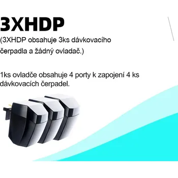 Čerpadlo ZETLIGHT 3× HDP, 3 dávkovací čerpadla bez řídící jednotky
