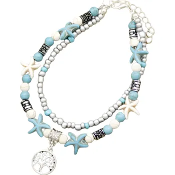 Náramek Gaira® Náramek na nohu Strom 3002-28 tyrkys