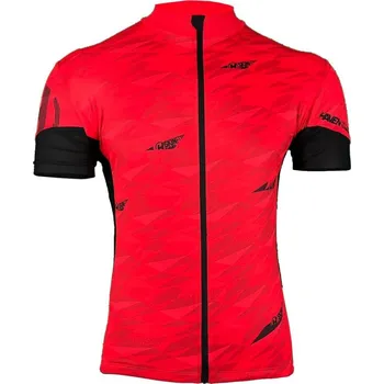 cyklistický dres HAVEN Cyklistický dres s krátkým rukávem - SKINFIT NEO - červená/černá