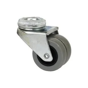Pojezdové kolečko EPA 037x2/QLP - 914037 Otočné polypropylenové dvojkolo šedé 2150720