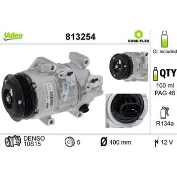 Klimatizace automobilu Kompresor, klimatizace VALEO 813254