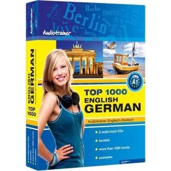 Německý jazyk Top 1000 Audiotrainer Englisch-Deutsch / English-German, 2 Audio/mp3-CDs m. Booklet
