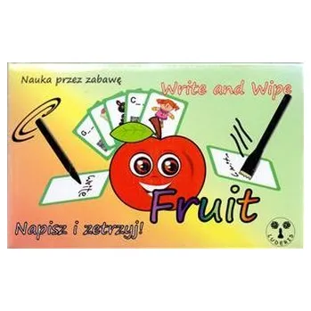 Napisz i zetrzyj - Fruit. Gra do nauki języka angielskiego