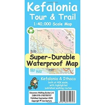 Encyklopedie Kefalonia Tour & Trail Map - Davis, Charles; Kostura, Jan