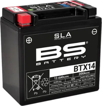 Motobaterie BS Battery BTX14 SLA 12V 12Ah 200A