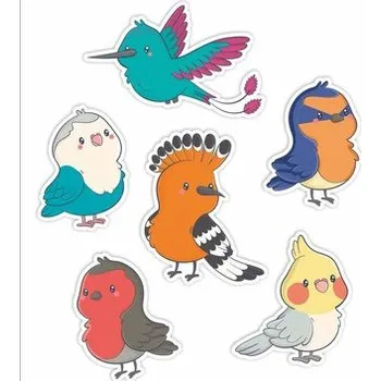 Set školních potřeb Dekoracje okienne dwustrone - Ptaszki 02 6szt