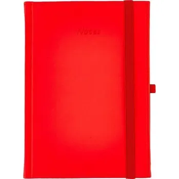 Set školních potřeb Notes A5 kratka Vivella z gumką czerwony