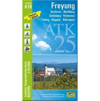 ATK25-K19 Freyung (Amtliche Topographische Karte 1:25000) - Landesamt für Digitalisierung, Breitband und Vermessung, Bayern