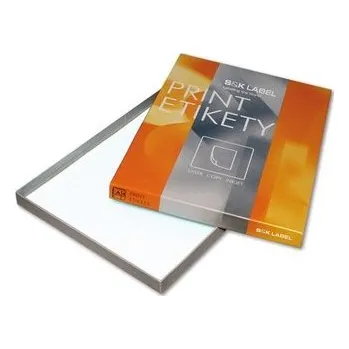 Samolepící etiketa Lesklé etikety, bílé, 210,0 x 148,5 mm, 200 ks