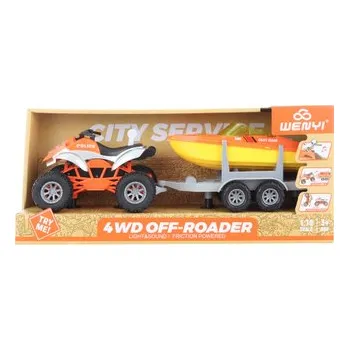 autíčko Čtyřkolka se člunem na baterie