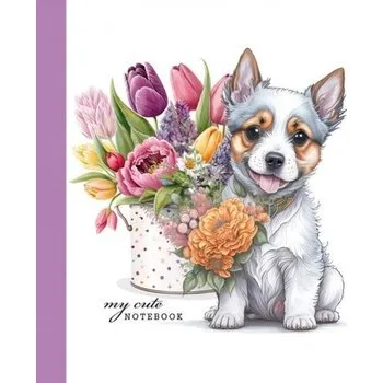 Set školních potřeb Notatnik ozdobny 100x100/48K gładki TW Piesek