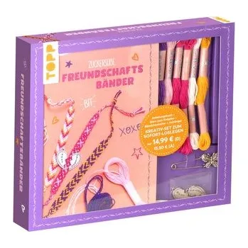 Kreativ-Set Zuckersüße Freundschaftsbänder. Mit Anleitungsbuch und Material - Roland, Heike