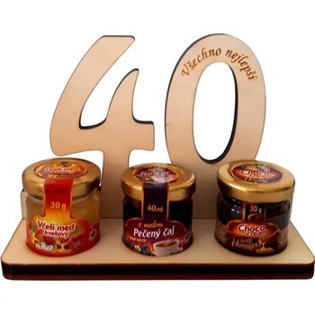 Žertovný předmět Dárkový stojan na dobroty ke 40