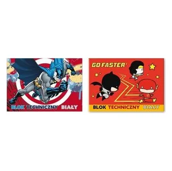 Set školních potřeb Blok techniczny A4/10K biały Batman