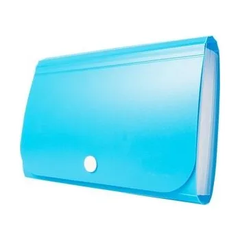 Set školních potřeb Mini organizer harmonijkowy PP zatrzask niebieski