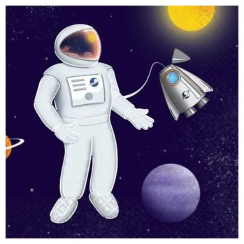 Papírový ubrousek Papírové ubrousky Vesmír - Rocket Space 2022 -16 ks