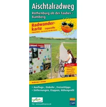 PublicPress Leporello Radtourenkarte Aischtalradweg, Rothenburg ob der Tauber - Bamberg